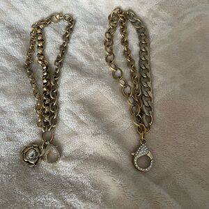 Elegant Gold-Tone Chain Bracelet Set